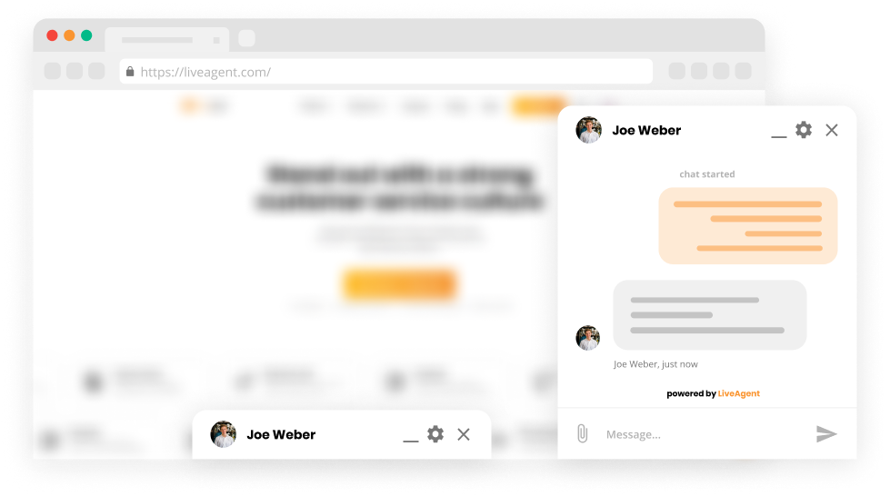 Chat-ikkunan telakointitoiminto Live-chat-ohjelmistossa - LiveAgent