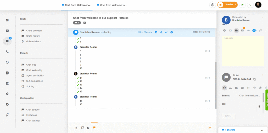 Puuttuva teksti chateissa LiveAgentissa