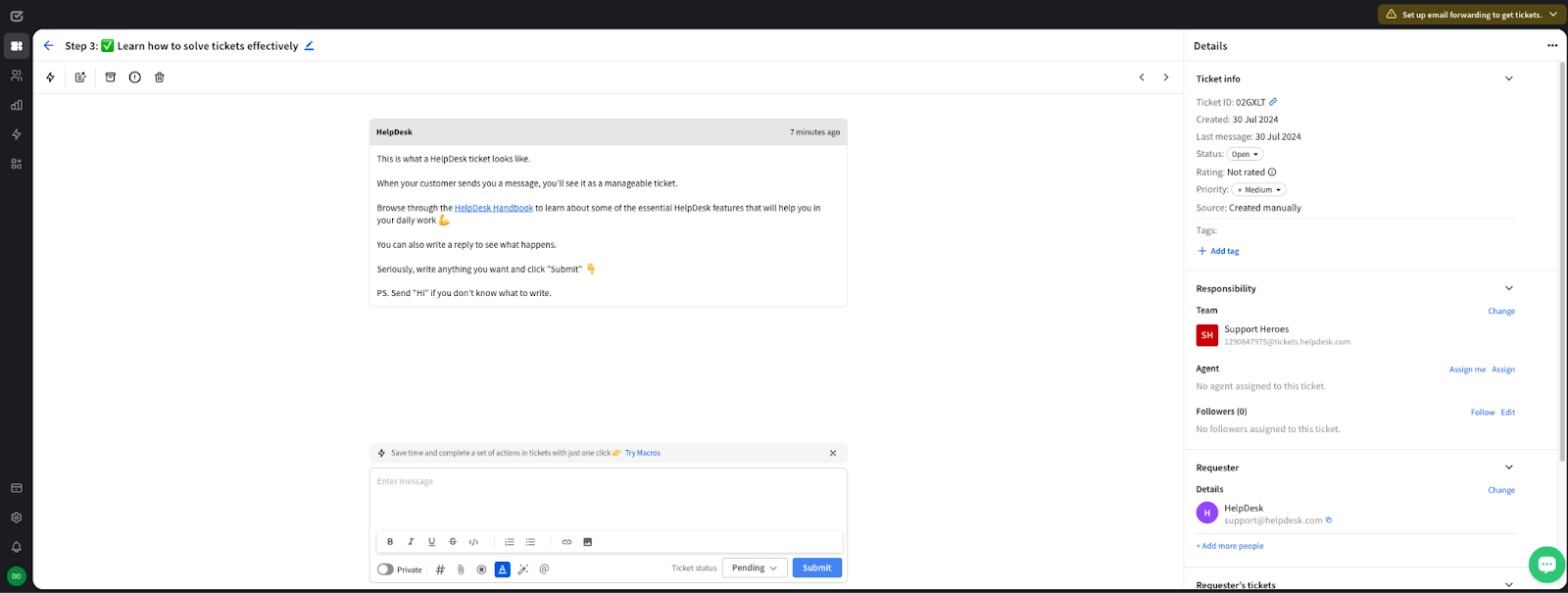 HelpDesk asiakaspalvelun ohjelmisto