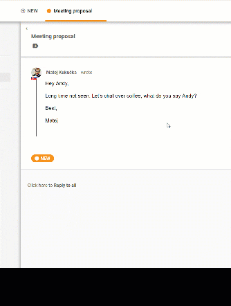 Asiakaspyynnön ratkaisu LiveAgentissa.