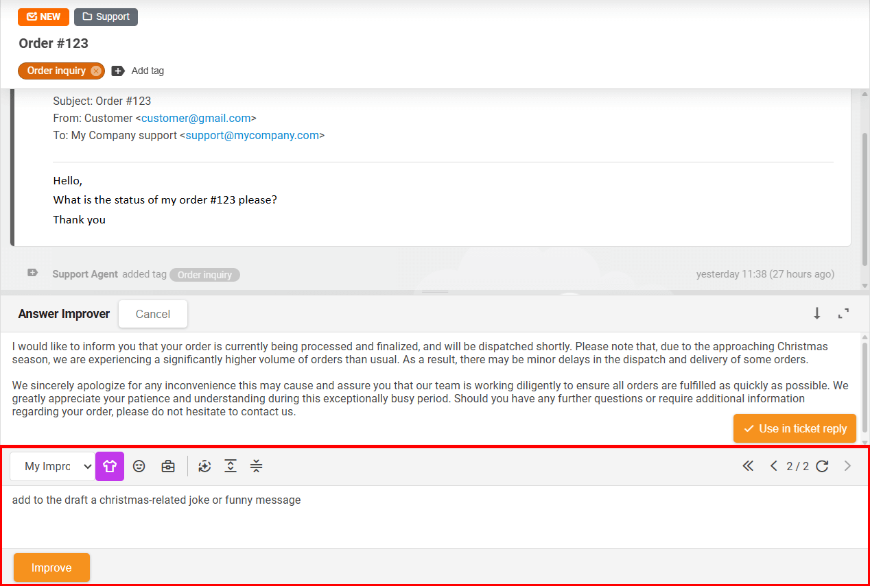 LiveAgent tekoäly-chatbot