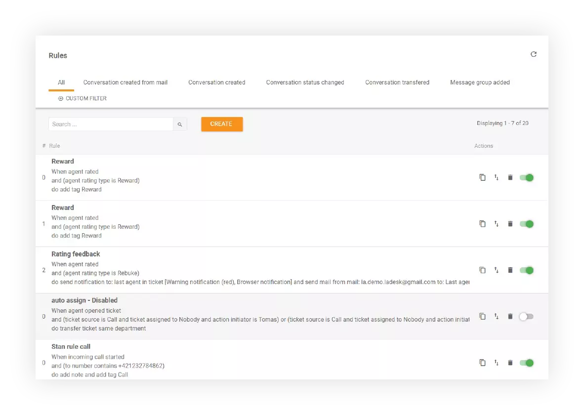 Säännöt-ominaisuus-LiveAgent