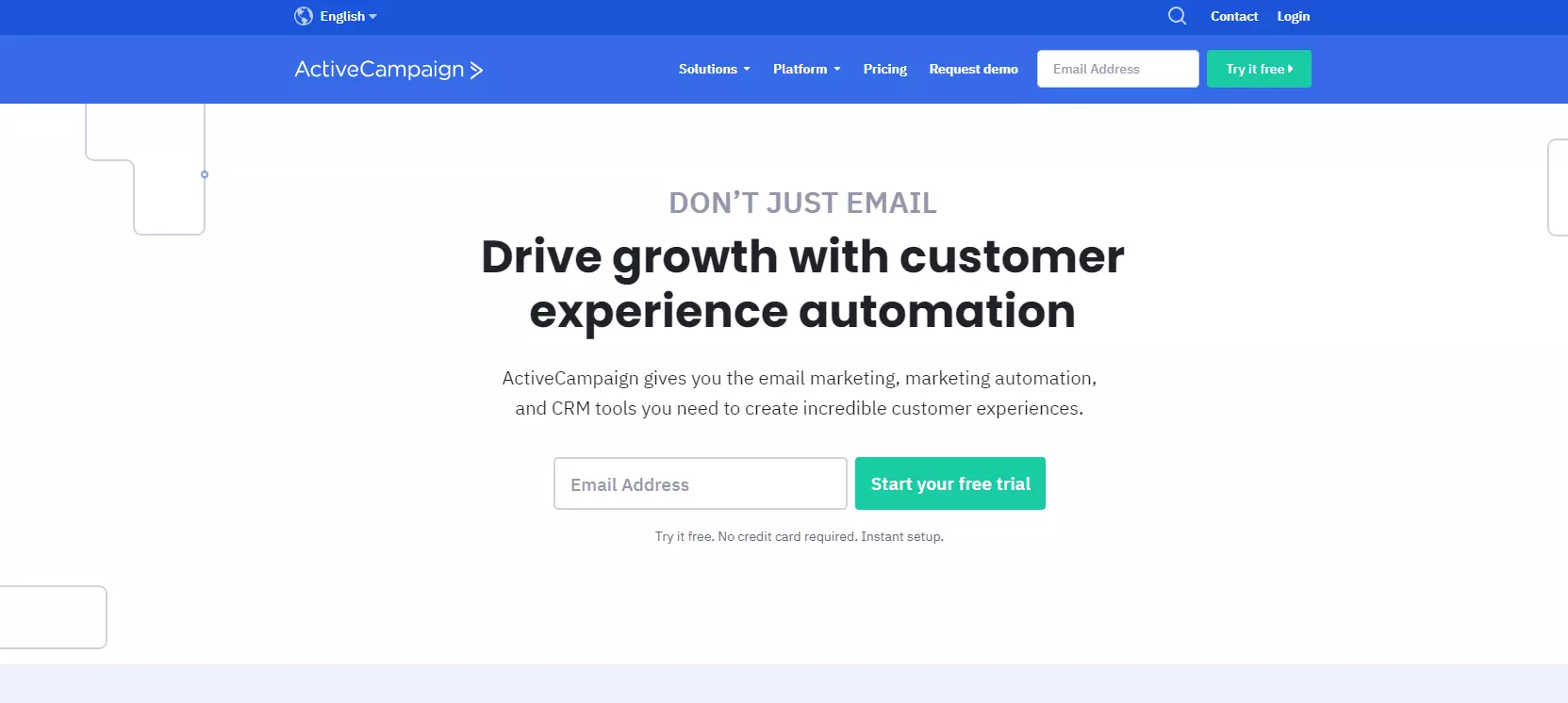 ActiveCampaign-kotisivu