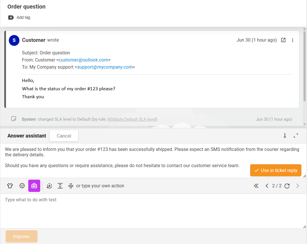 LiveAgent AI Answer Assistant feature overview