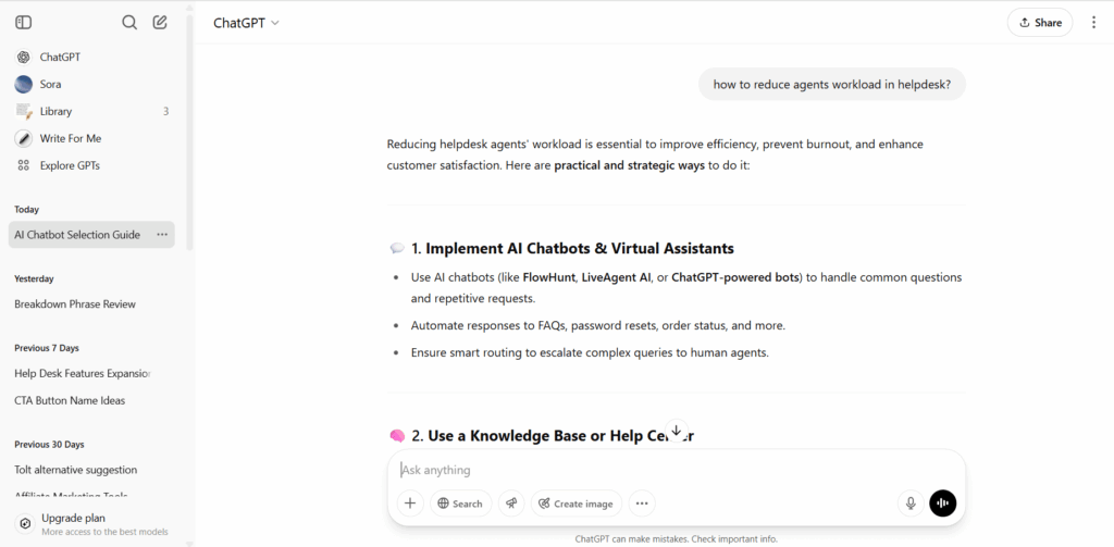 ChatGPT keskustelun yleiskatsaus