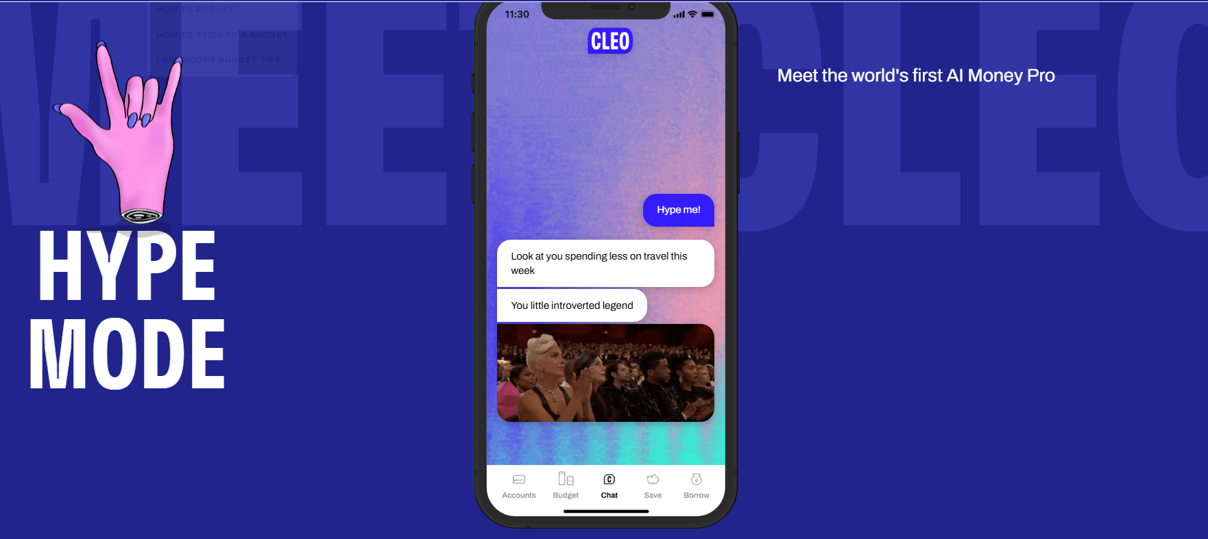 Cleo Financial AI Assistant - chat-yleiskatsaus