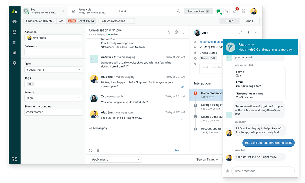 Zendesk asiakastuki ja keskustelut