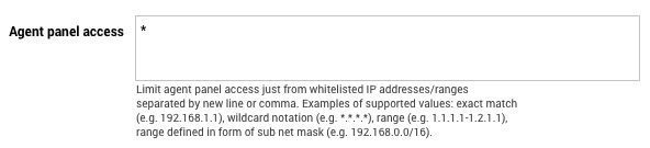 Agenttikäyttöliittymän IP-osoitteiden valkoinen lista LiveAgentissa