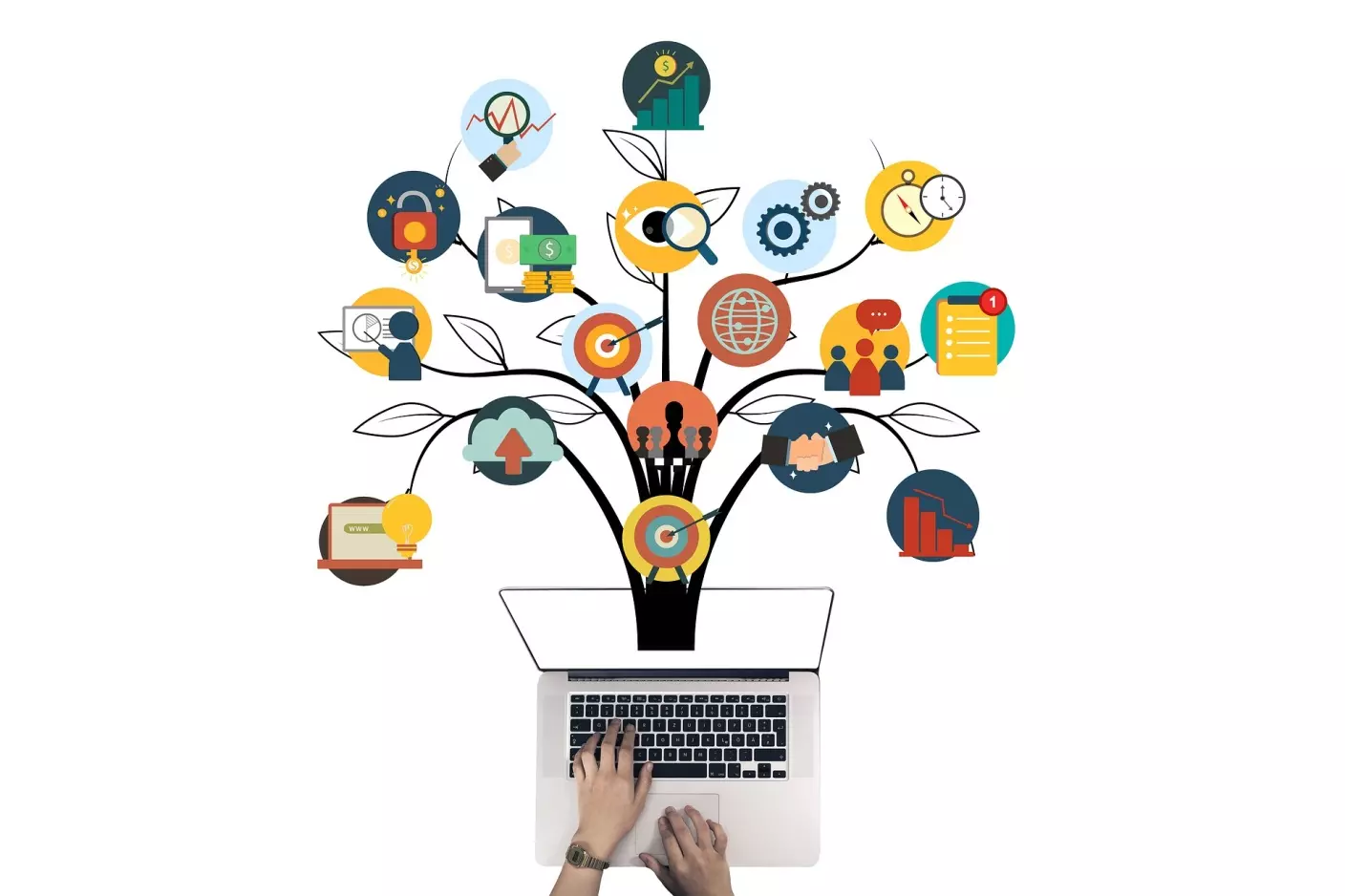 Branding-strategian kuvitus