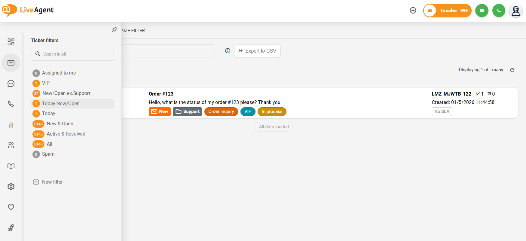 Mahdollisuus kutistaa vasemman puolen alivalikko