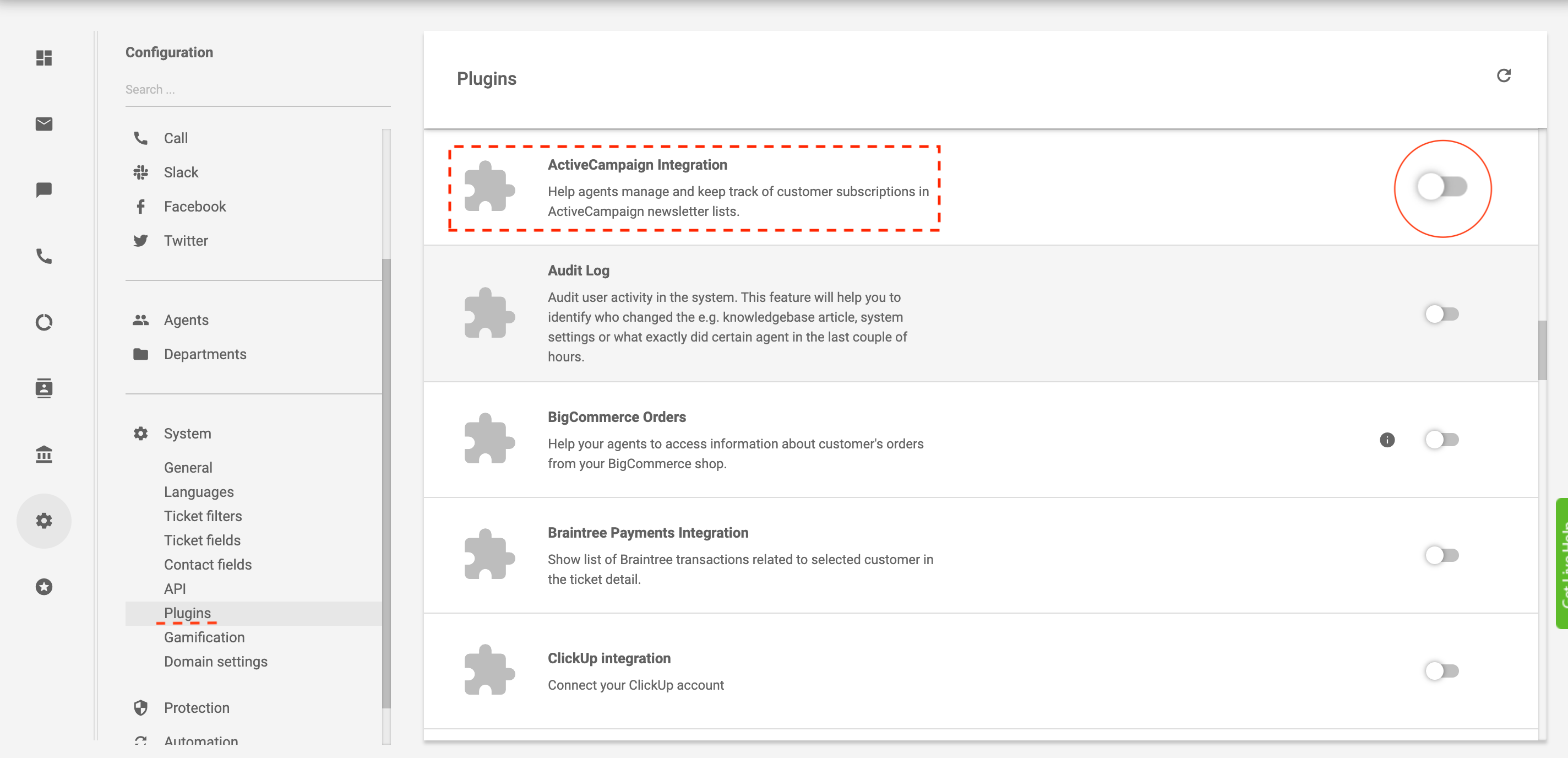 esimerkki sähköpostin automatisoinnin integraatiosta LiveAgentissa