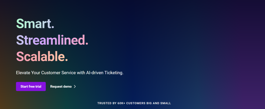 Freshdeski kotisivu - Spiceworks-vaihtoehto, joka kannattaa harkita asiakastuen laajentamiseen