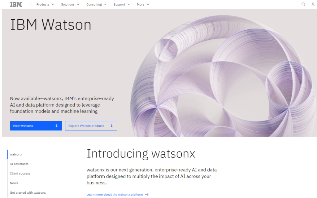 IBM Watson - tekoäly ja data-alusta sivu