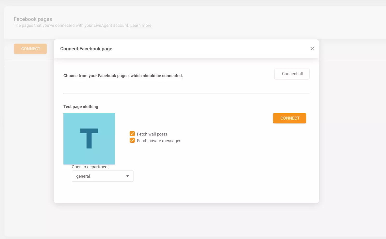 LiveAgent - yhdistä Facebook-sivusi