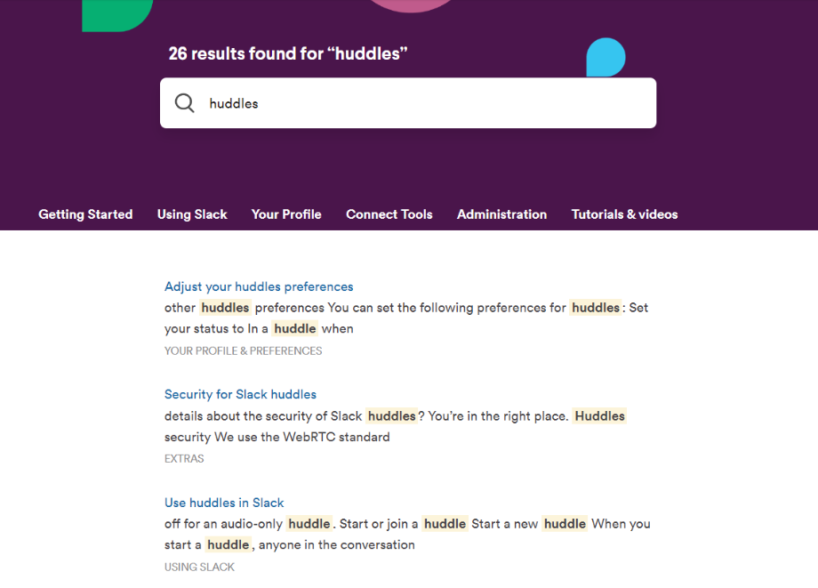 Slackin hakutoiminto