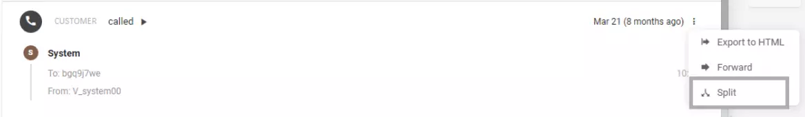 Yhden sähköpostikeskustelun jakaminen useiksi sähköposteiksi sekaannuksen ja sotkun välttämiseksi