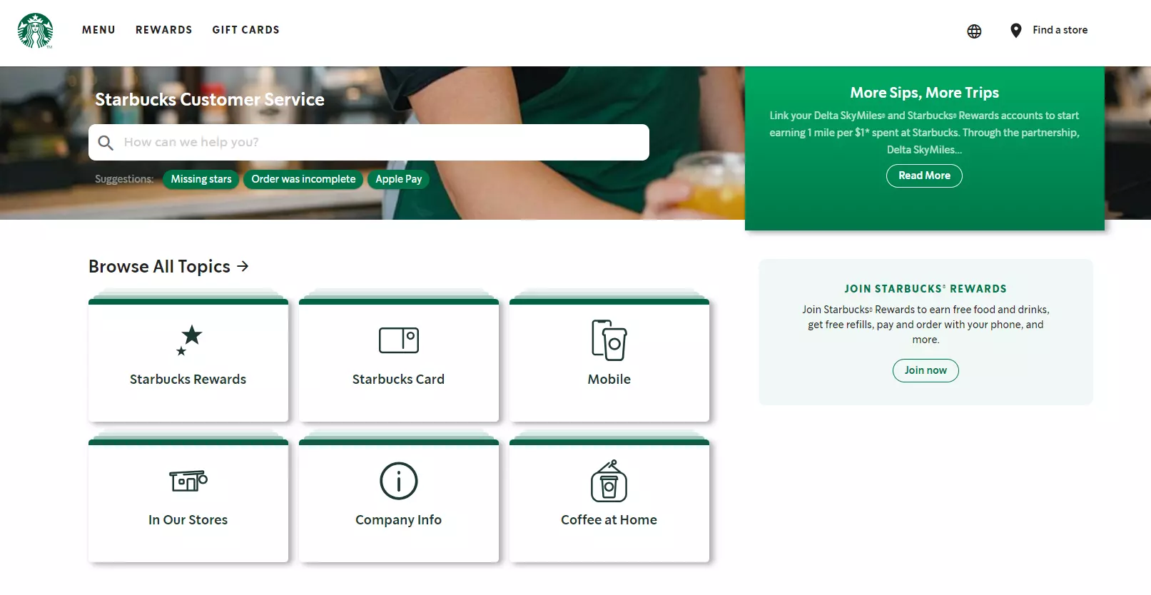 Starbucksin tietokanta