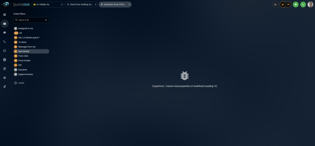 Ongelmia poimittujen chatien näkymisessä