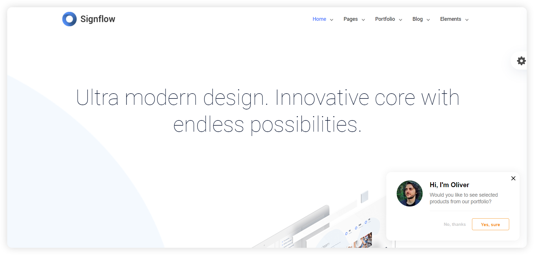 Esimerkki ennakoivasta chat-kutsusta