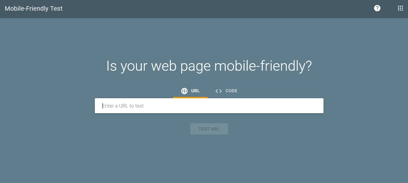 Google mobile friendly test