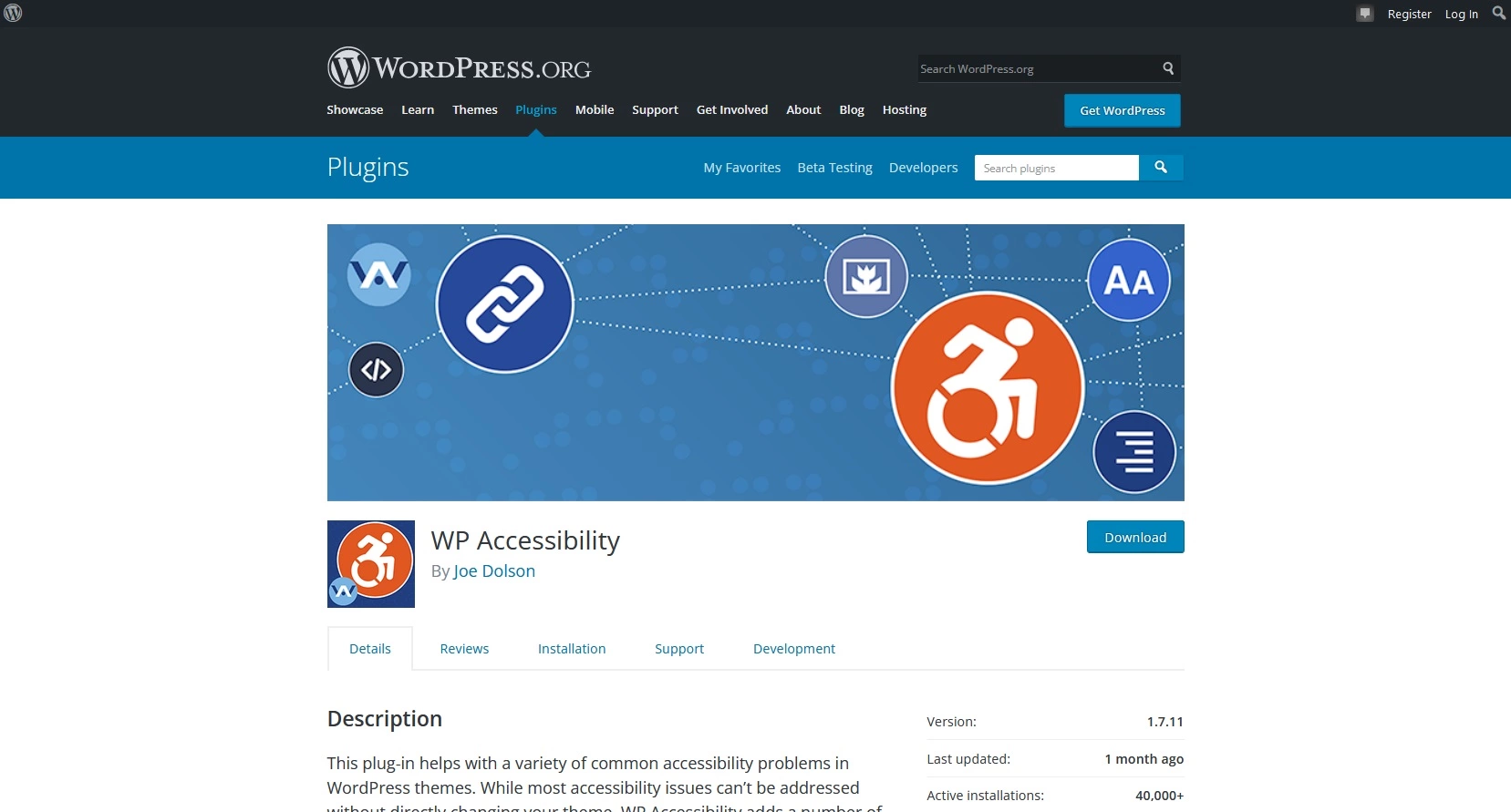 WordPress accessibility plug-in