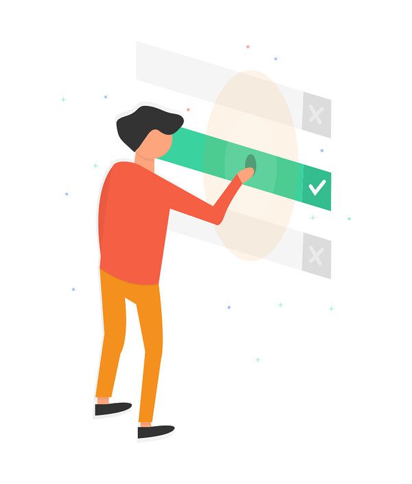 verkkokaupan valinta-kuvitus