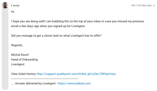 Ensimmäinen seuranta