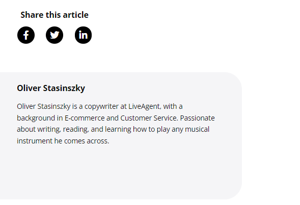 Kirjoittajan elämäkerran esimerkki