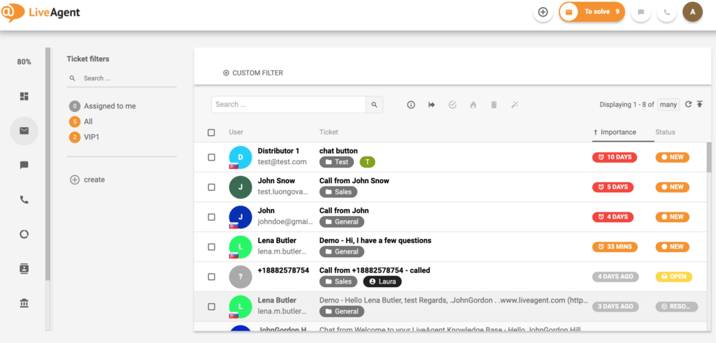 Etätyö tai paikan päällä LiveAgent:n kanssa