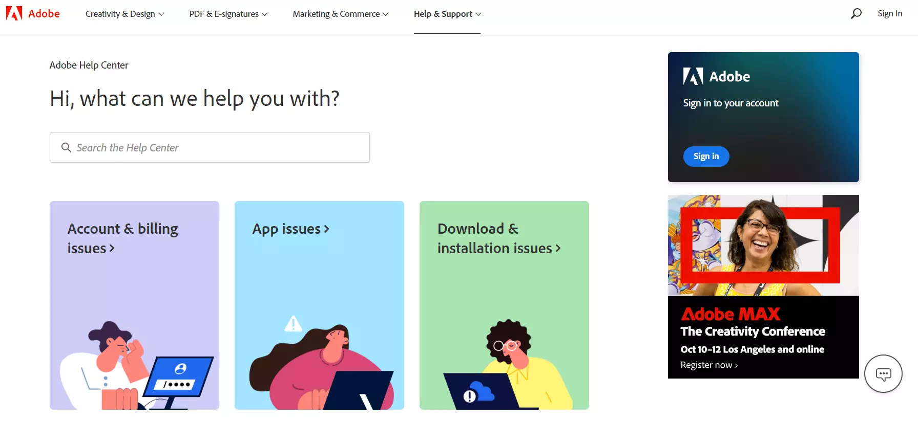 Adoben tietopankkisivu, joka havainnollistaa heidän tietämyksenhallintajärjestelmäänsä.