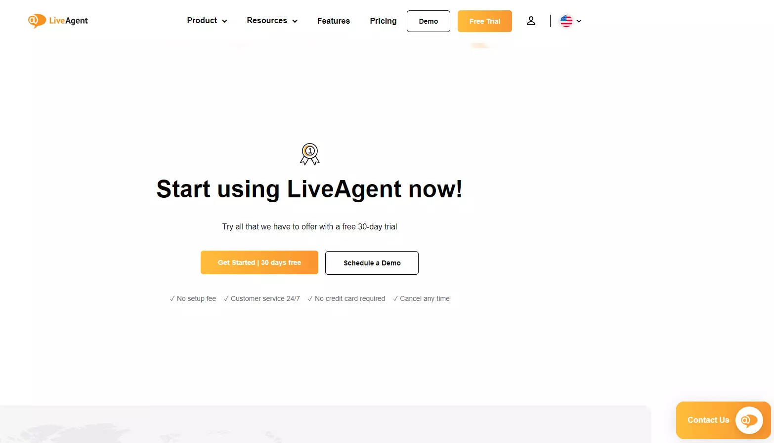 LiveAgent CTA ja live chat -painike