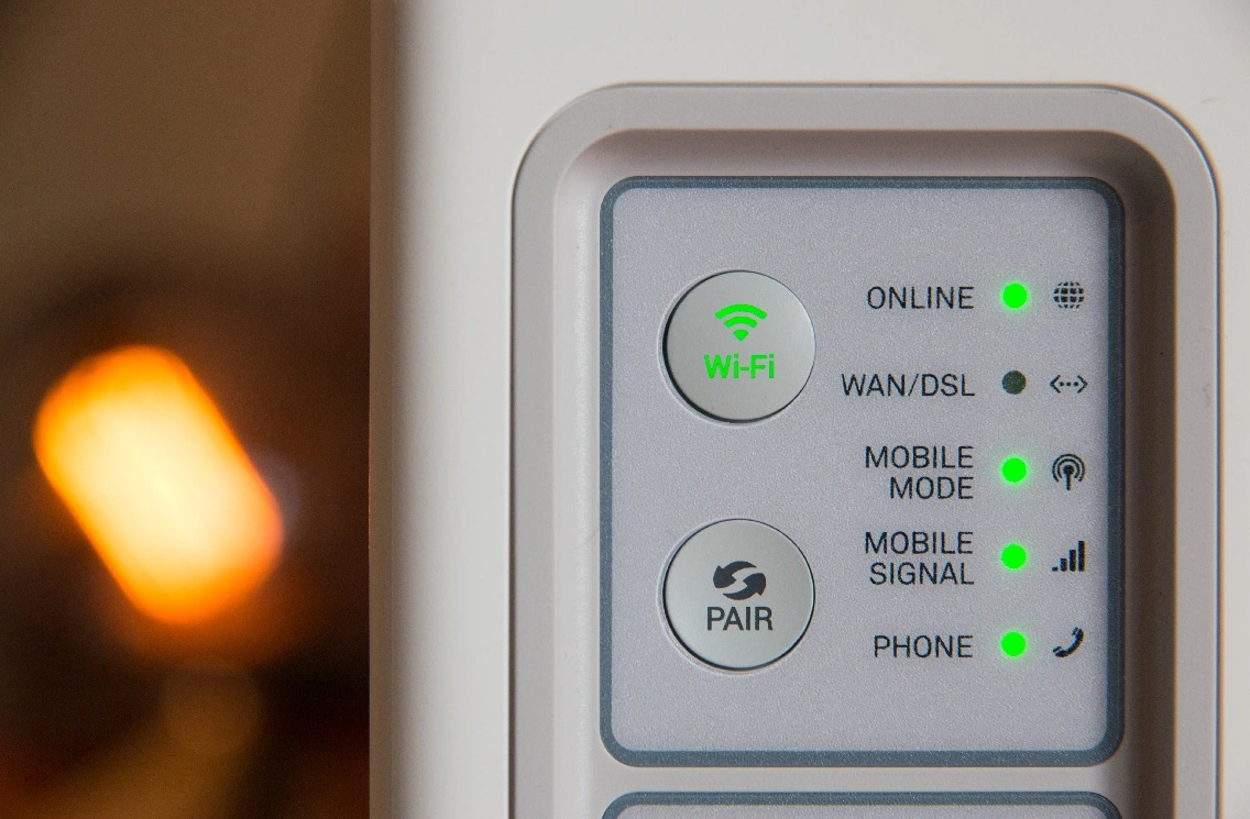 Reitittimen lähikuva