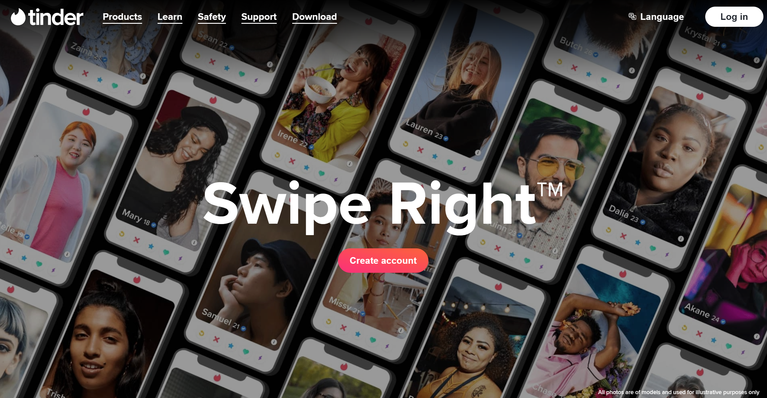 Tinderin tukipalvelun yhteystiedot