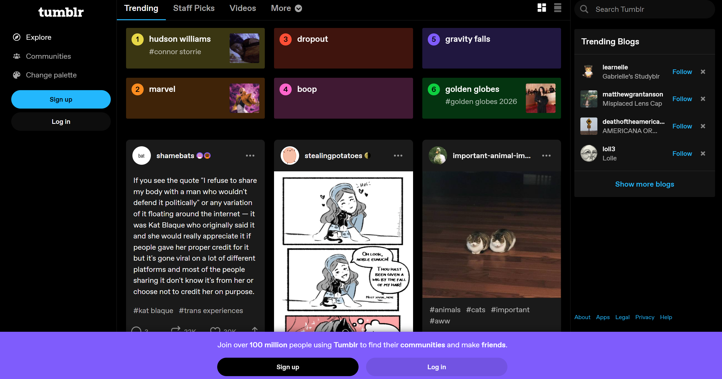 Tumblr Help Desk -yhteystiedot