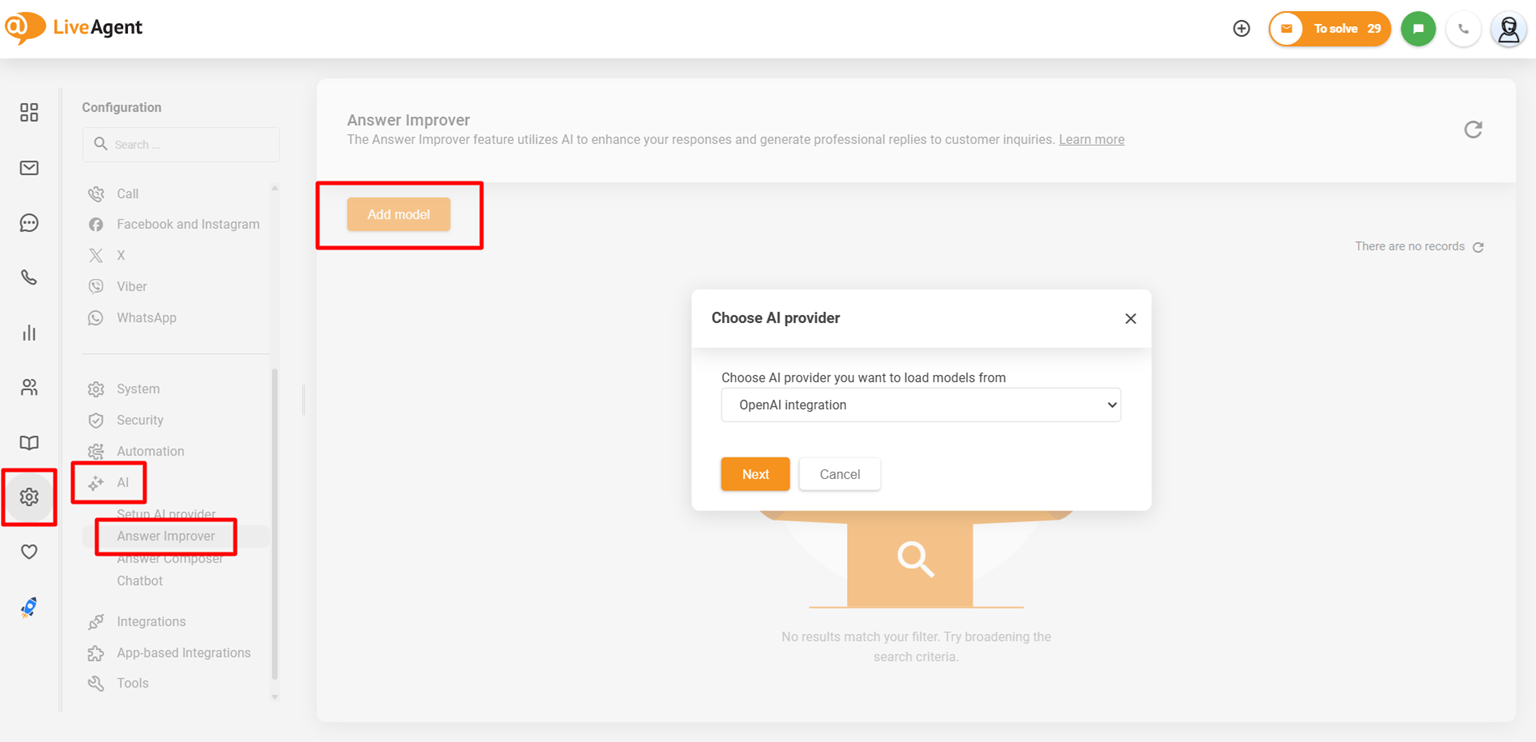 AI Answer Improver vs OpenAI palveluntarjoajana integraatio