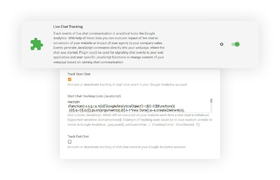 Chat-upotettava seuranta LiveAgentissa