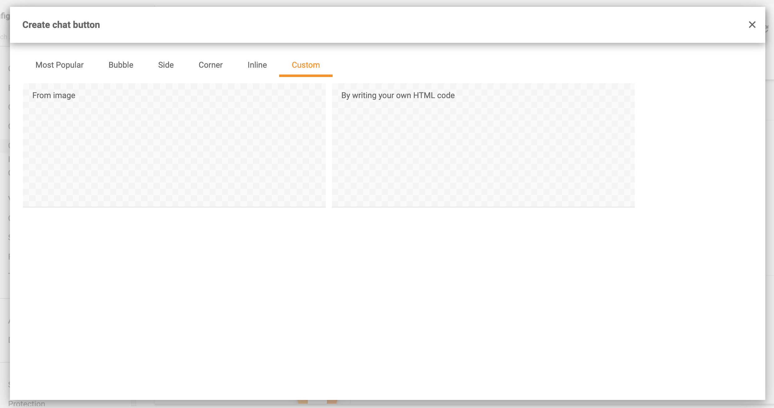 Mukautetut chat-painikkeet