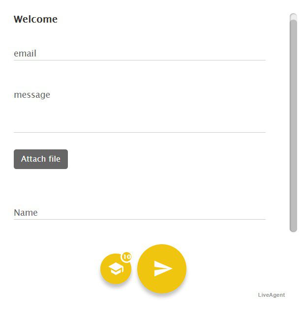 Tumma yhteydenottolomakkeen tyyli