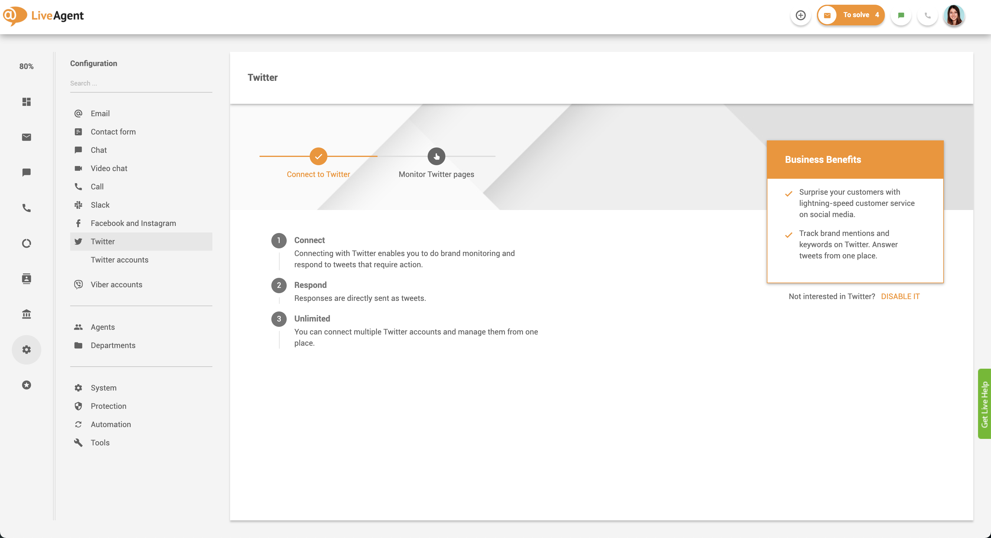 Yhdistä Twitter yleiseen saapuvaan postiin