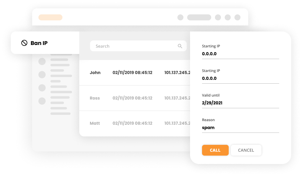 Estä IP-osoitteet -käyttöliittymä LiveAgentissa