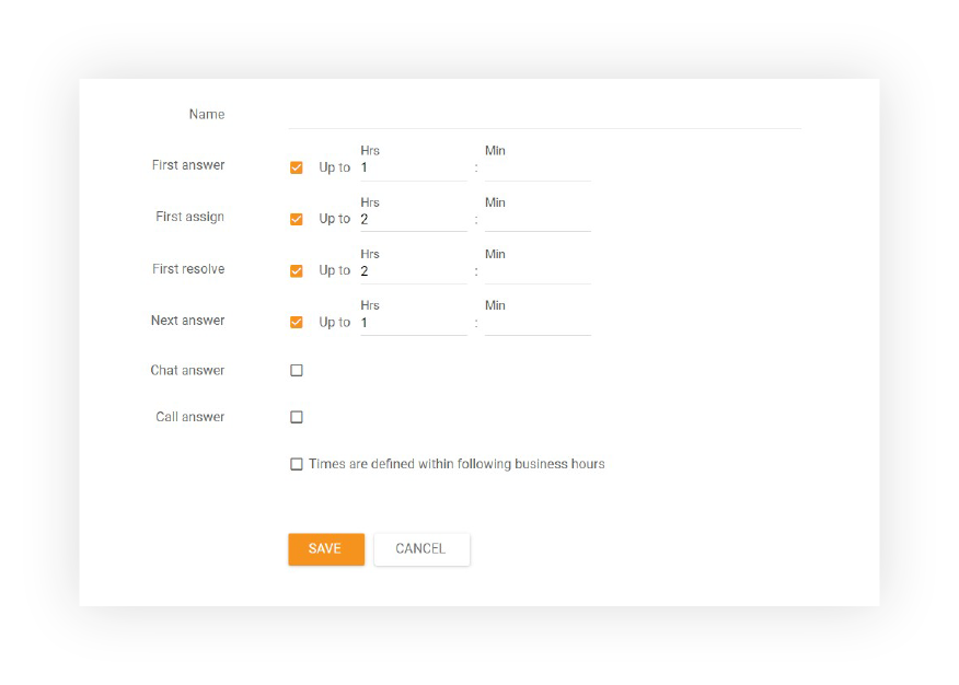 SLA-taso LiveAgent:issa