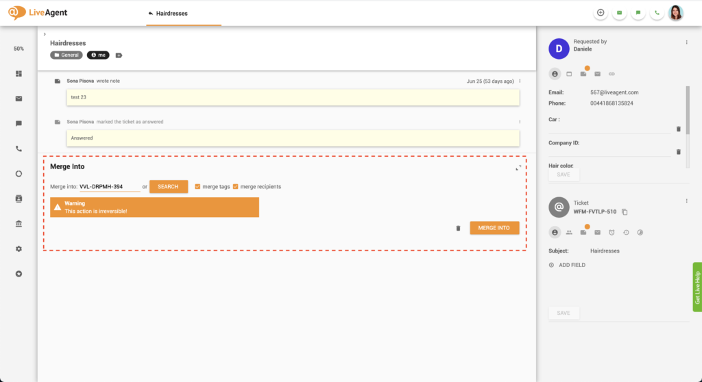 Kahden lipun yhdistäminen
