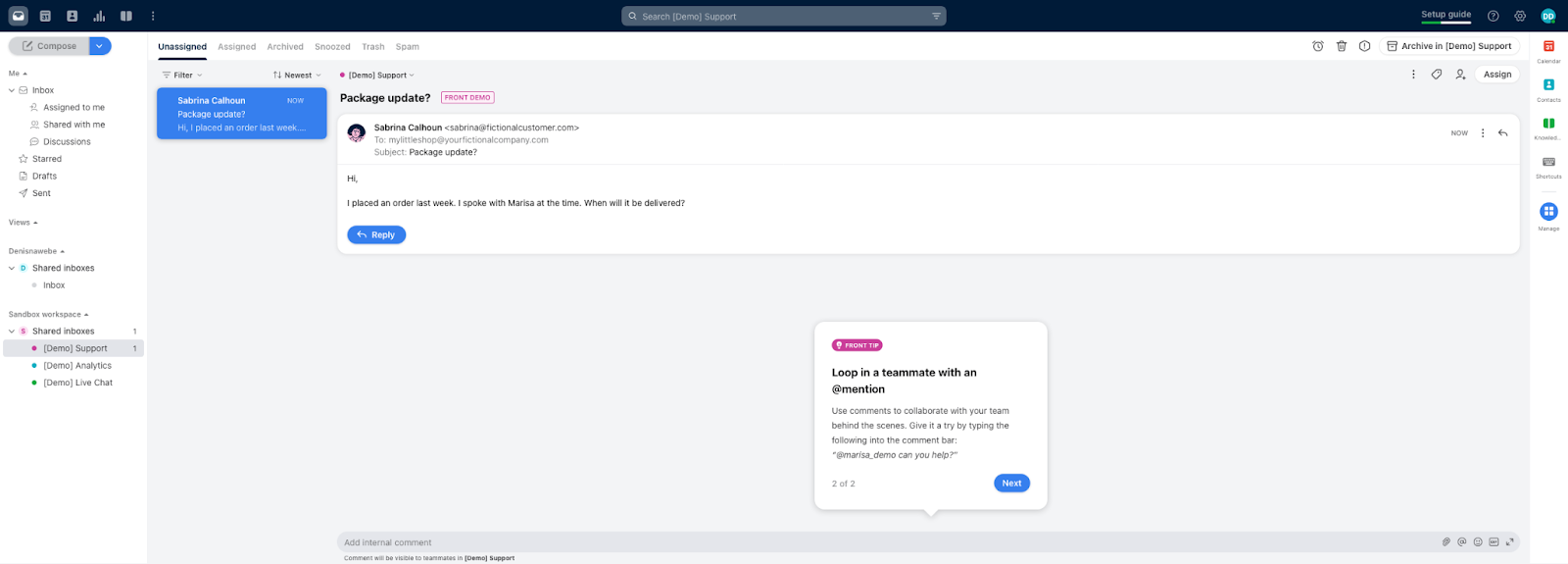 Frontin lipputusympäristö