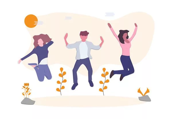 Tyytyväiset asiakkaat verkkokaupan tuen kanssa