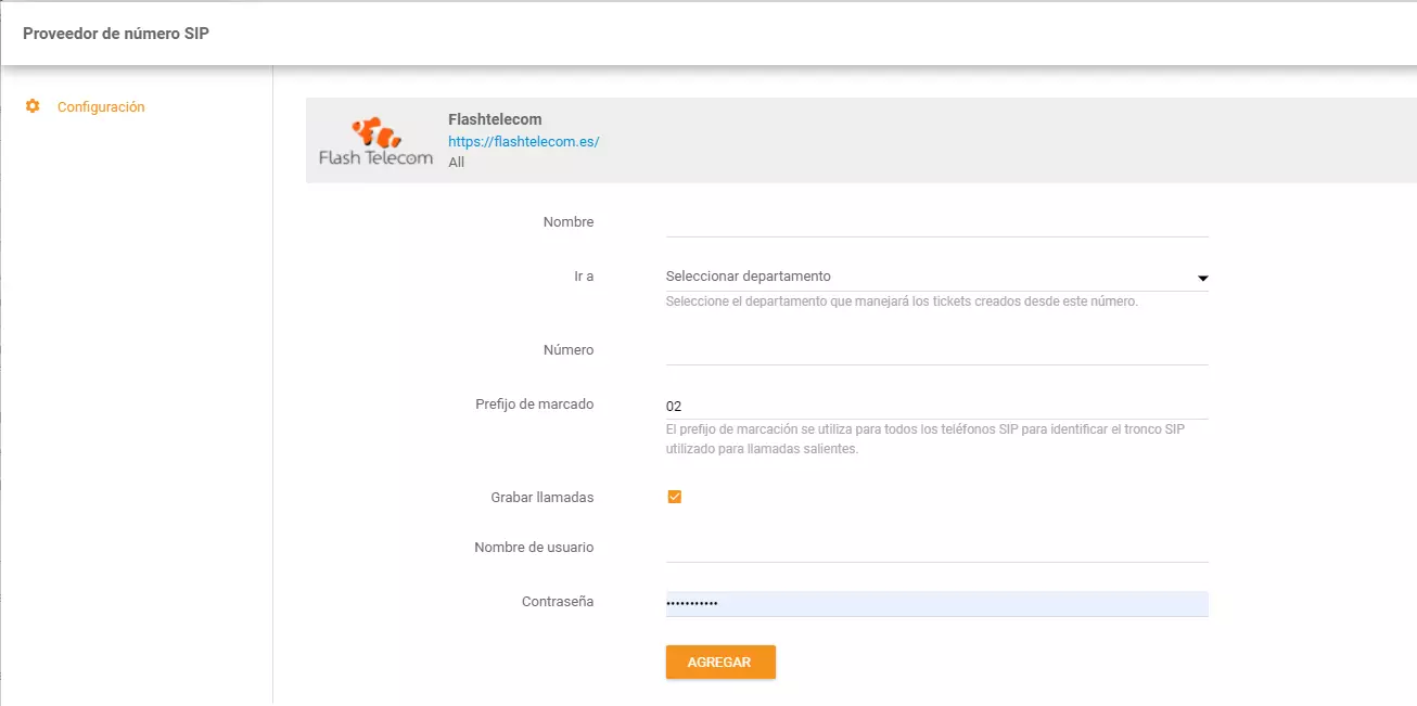 Flash Telecom -tunnukset