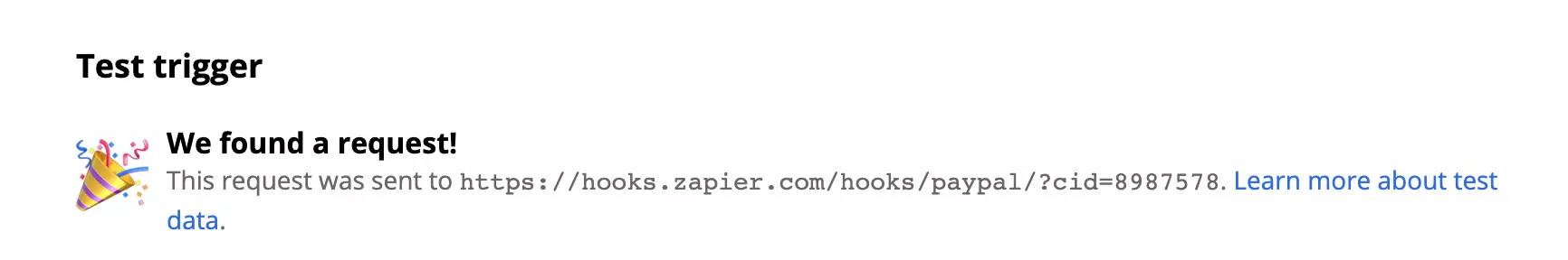 Onnistunut PayPal Successful Sale -laukaisimen testi