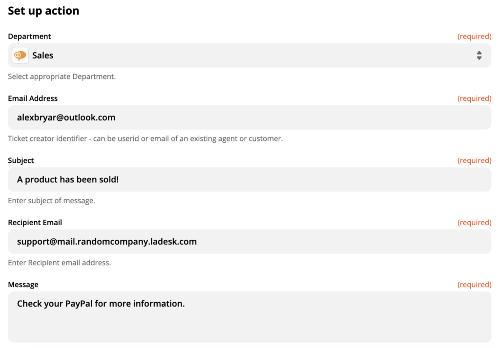 LiveAgent-toiminnon Create new conversation asetus