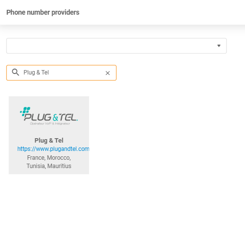 Plug & Tel -palveluntarjoaja
