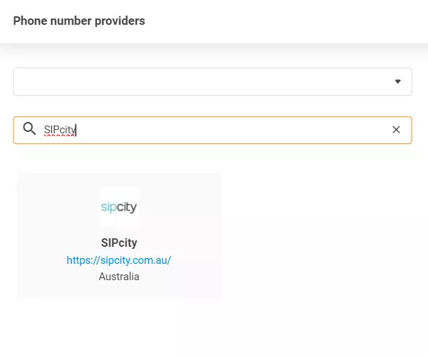 SIPcity-palveluntarjoaja