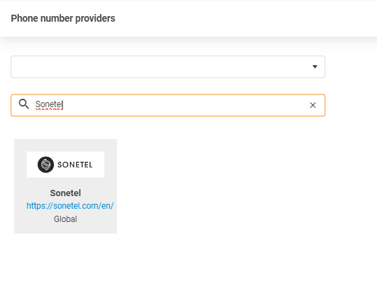 Sonetel-palveluntarjoaja